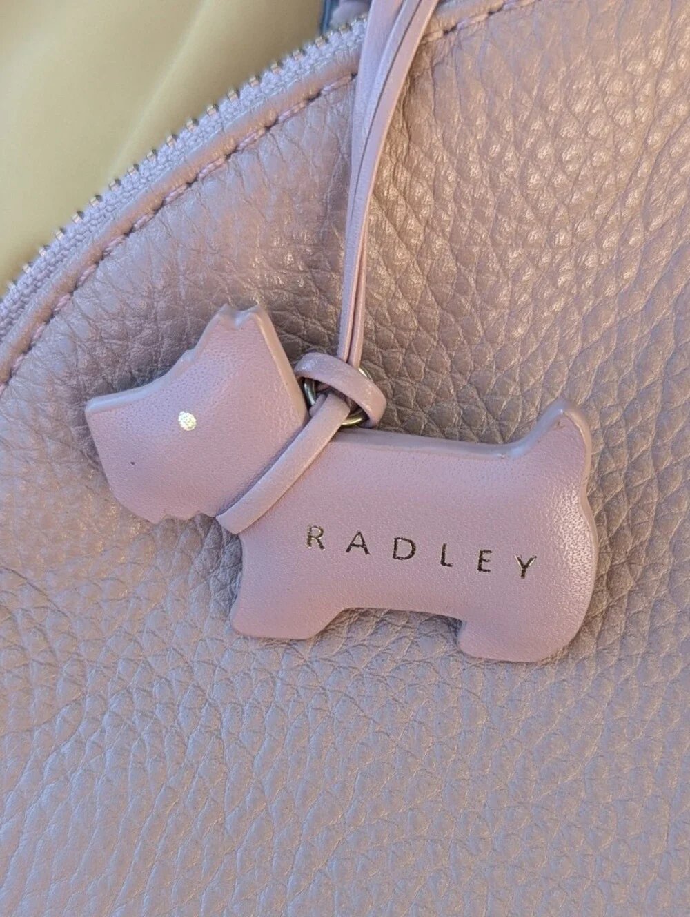 Radley London | Fountain Road Pebbled Leather Backpack Dusty Pink Beige